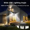 2 Pack 210 LED Solar Outdoor Lights 3 Heads Solar Lights IP65 Waterproof Solar Motion Sensor Lights With Remote Control For Patio;  Yard;  Garden