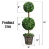 36 Inch Artificial Double Ball Tree Indoor and Outdoor UV Protection