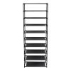 10 Tier Stackable Shoe Rack Storage Shelves - Stainless Steel Frame Holds 50 Pairs Of Shoes