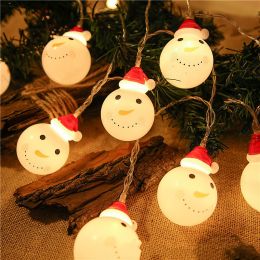 Led Christmas Holiday Decorative Lights Santa Claus Snowman Lights String Usb Lights (size: 6M4L)