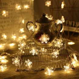 Led Christmas Holiday Decorative Lights Santa Claus Snowman Lights String Plug-In Type Lights (size: 3M20L)