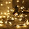 Led Christmas Holiday Decorative Lights Santa Claus Snowman Lights String Usb Battery Type Lights