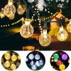 Solar Powered 30 LED String Light Garden Path Yard Decor Lamp Outdoor Waterproof