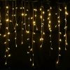 13FT 96LED Icicle String Light w/19 Drops Indoor/Outdoor Xmas Light Party Decor