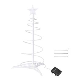 2FT Lighted Spiral Christmas Trees/WARM (Color: As Picture)