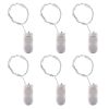 6 Pack LED String Lights 6.56ft 20 LEDs Decor Light Battery Starry Fairy Lights Copper for DIY Costume Party Wedding Festival