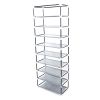 10 Layer 9 Grid Shoe Rack Shelf Storage Closet Organizer Cabinet Multiple Colors