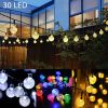 Solar Powered 30 LED String Light Garden Path Yard Decor Lamp Outdoor Waterproof